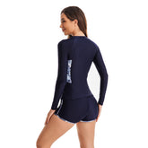 Rashguard-Langarm-Sonnenshirt mit Boyleg-Unterteil